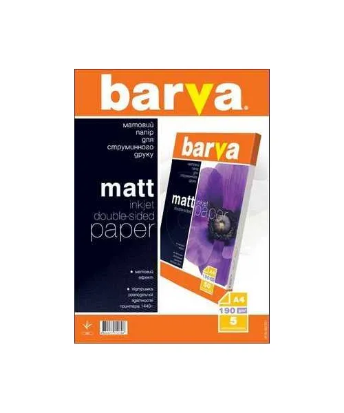 Fotopaber Barva Mate kahepoolne, 190 g/m² А4 20 lehte